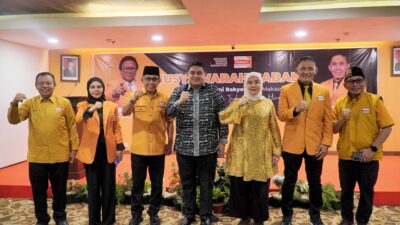 Munafri–Aliyah Kompak Hadiri Muscab Hanura Makassar, Tegaskan Komitmen Kolaborasi Lintas Partai