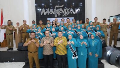 Melinda Aksa Lantik 13 Ketua TP PKK Kecamatan dan Kukuhkan Bunda PAUD se-Kota Makassar