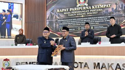 Pemkot Makassar dan DPRD Sepakati KUPA PPAS Perubahan 2026